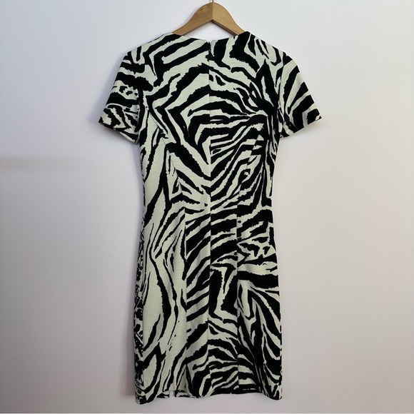 Blumarine Zebra Print Dress w/Rhinestone Details - Picture 8 of 10